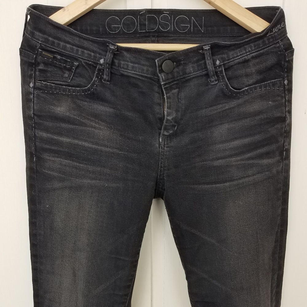 GoldSign skinny black jeans (us29)